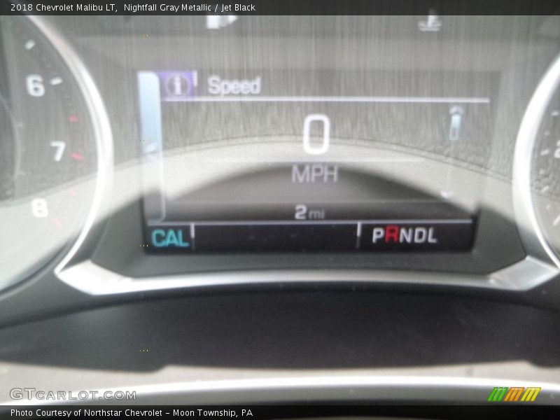 Nightfall Gray Metallic / Jet Black 2018 Chevrolet Malibu LT