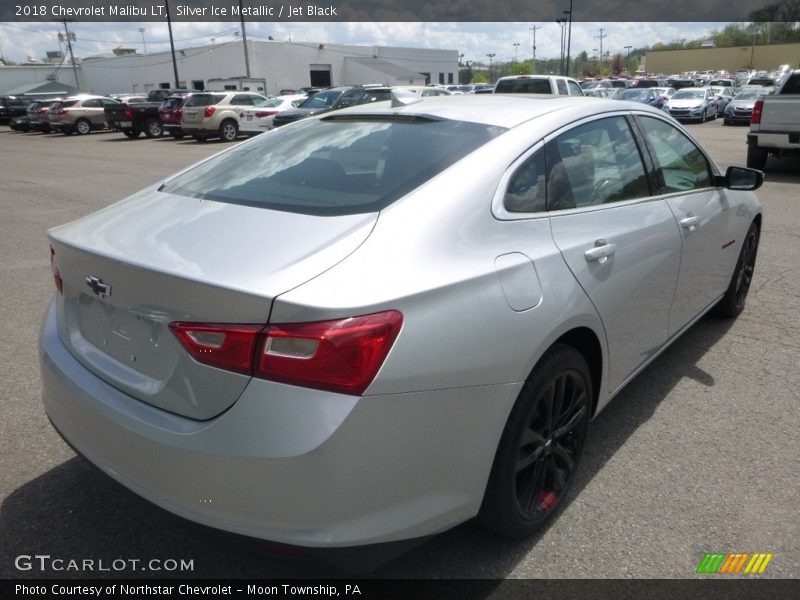 Silver Ice Metallic / Jet Black 2018 Chevrolet Malibu LT