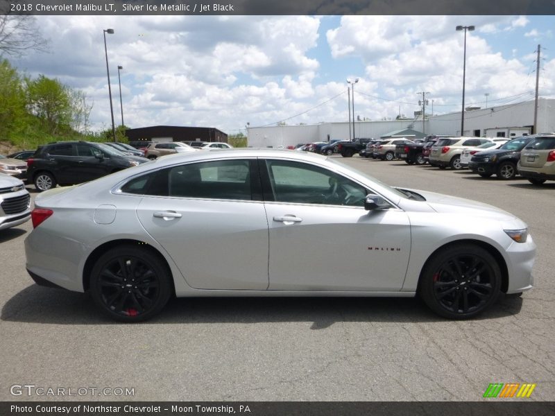 Silver Ice Metallic / Jet Black 2018 Chevrolet Malibu LT