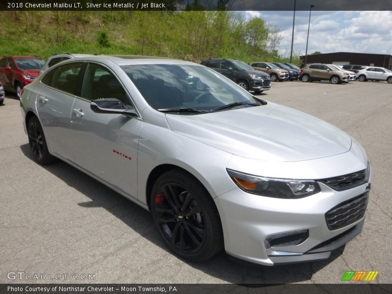 Silver Ice Metallic / Jet Black 2018 Chevrolet Malibu LT