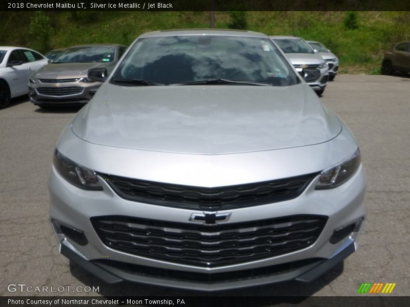 Silver Ice Metallic / Jet Black 2018 Chevrolet Malibu LT