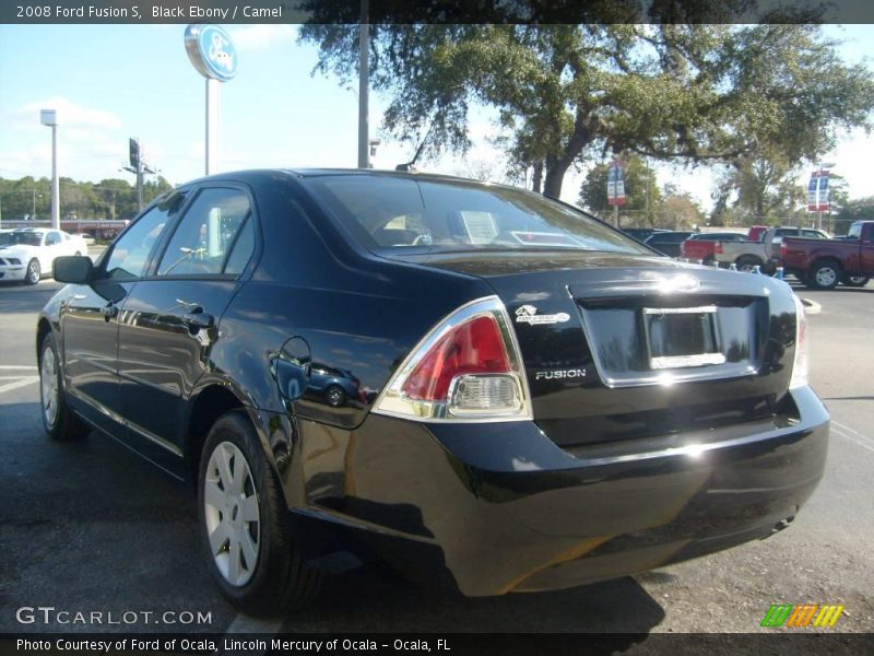 Black Ebony / Camel 2008 Ford Fusion S