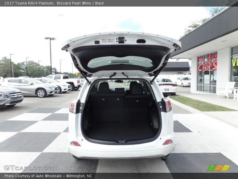 Blizzard Pearl White / Black 2017 Toyota RAV4 Platinum