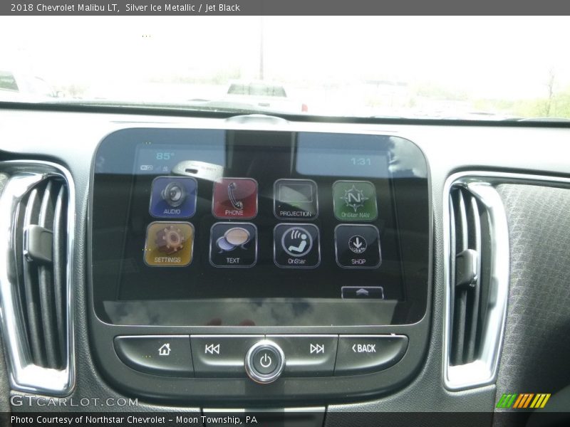 Silver Ice Metallic / Jet Black 2018 Chevrolet Malibu LT