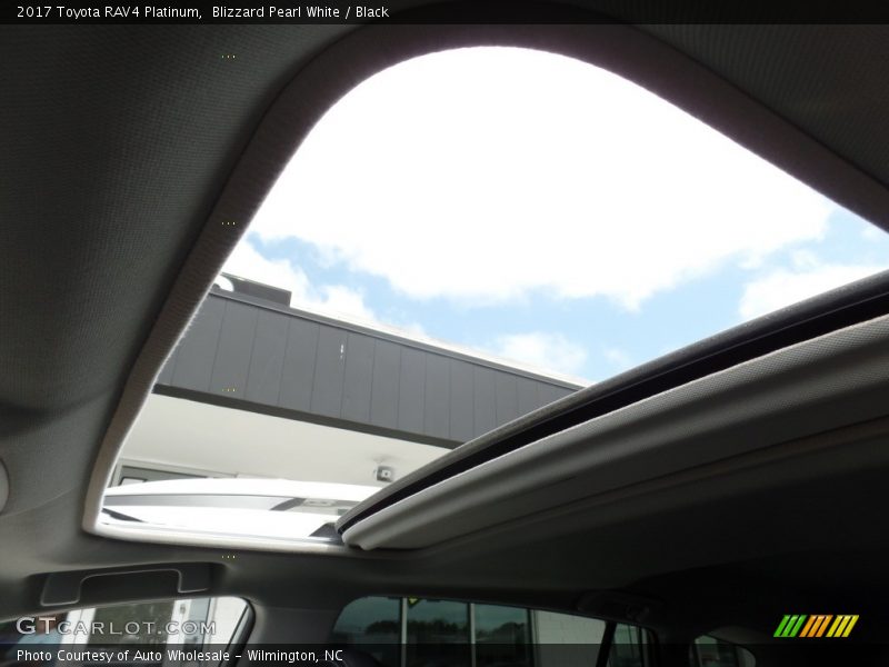 Blizzard Pearl White / Black 2017 Toyota RAV4 Platinum