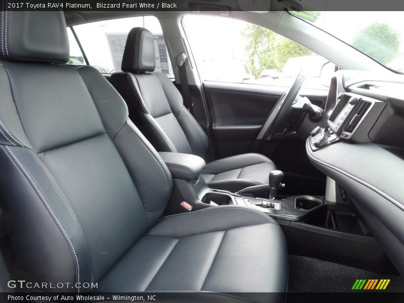 Blizzard Pearl White / Black 2017 Toyota RAV4 Platinum