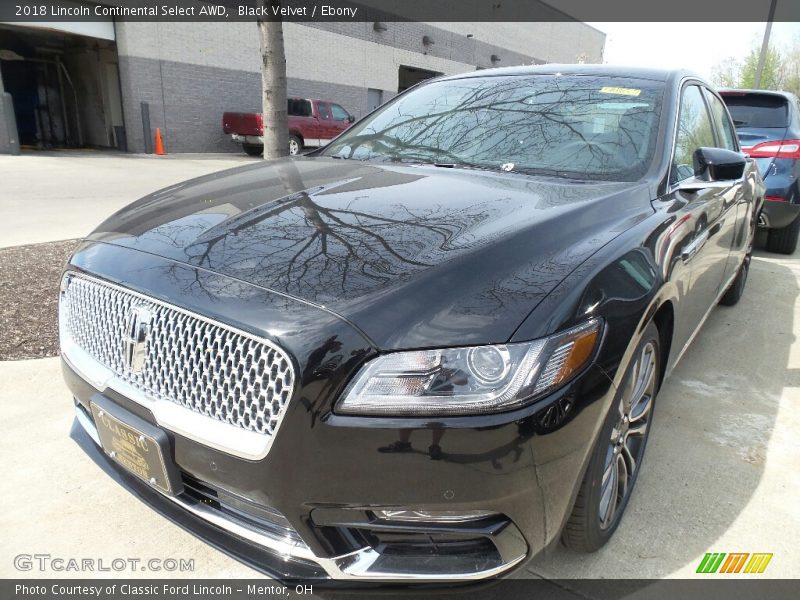 Black Velvet / Ebony 2018 Lincoln Continental Select AWD
