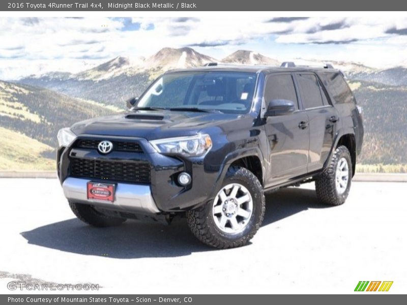 Midnight Black Metallic / Black 2016 Toyota 4Runner Trail 4x4