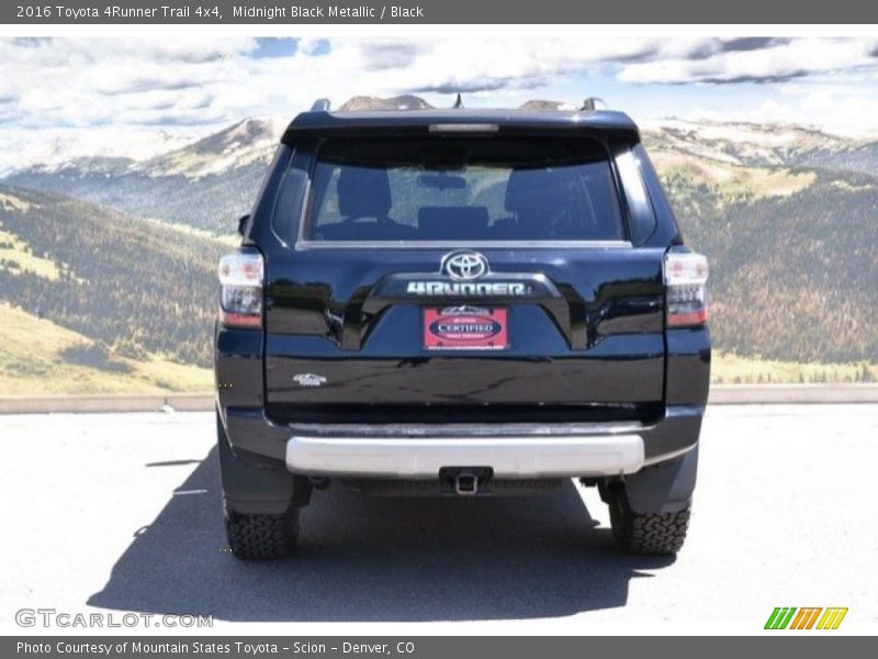 Midnight Black Metallic / Black 2016 Toyota 4Runner Trail 4x4