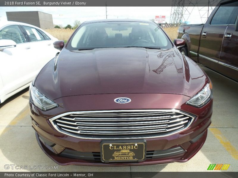 Burgundy Velvet / Ebony 2018 Ford Fusion SE