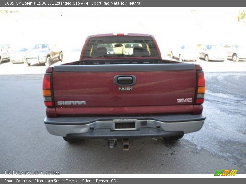 Sport Red Metallic / Neutral 2005 GMC Sierra 1500 SLE Extended Cab 4x4