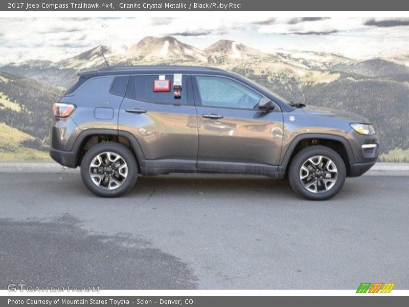 Granite Crystal Metallic / Black/Ruby Red 2017 Jeep Compass Trailhawk 4x4