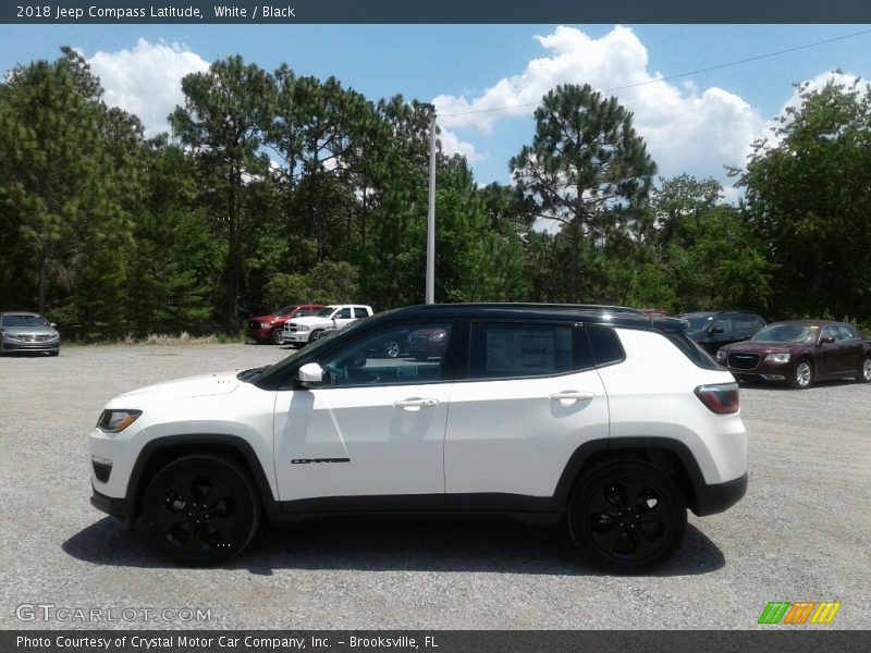 White / Black 2018 Jeep Compass Latitude