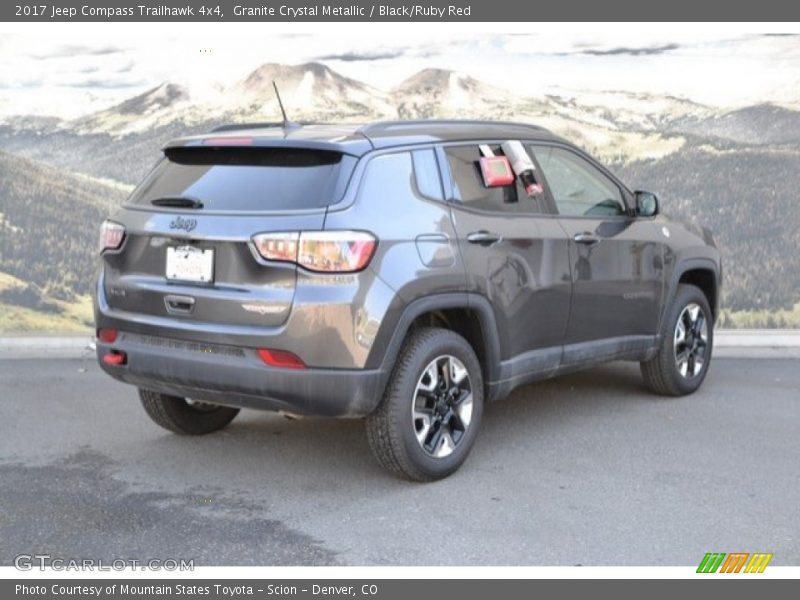 Granite Crystal Metallic / Black/Ruby Red 2017 Jeep Compass Trailhawk 4x4