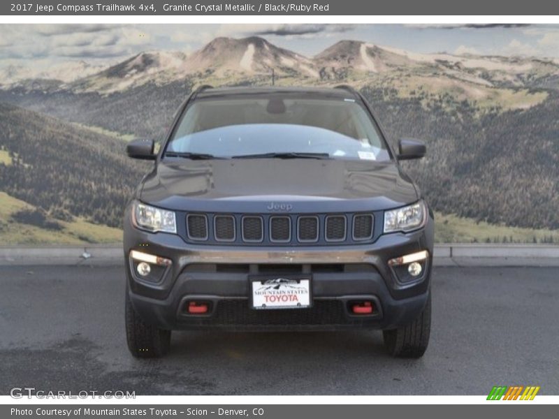 Granite Crystal Metallic / Black/Ruby Red 2017 Jeep Compass Trailhawk 4x4