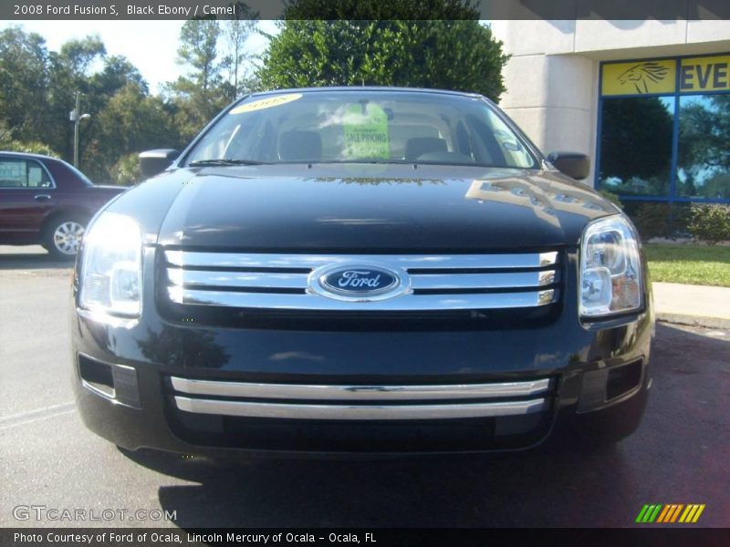 Black Ebony / Camel 2008 Ford Fusion S