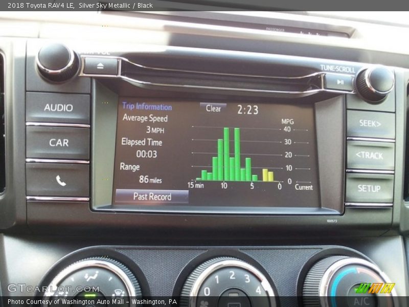 Silver Sky Metallic / Black 2018 Toyota RAV4 LE