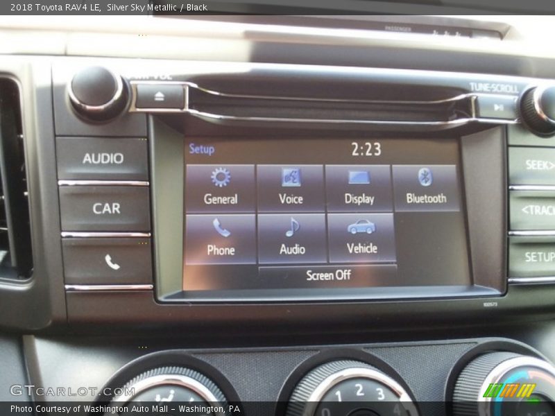 Silver Sky Metallic / Black 2018 Toyota RAV4 LE