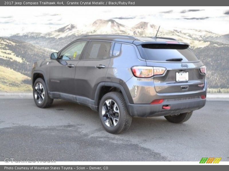 Granite Crystal Metallic / Black/Ruby Red 2017 Jeep Compass Trailhawk 4x4