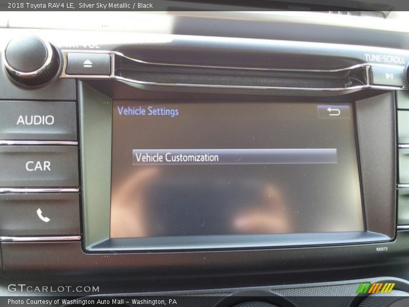 Silver Sky Metallic / Black 2018 Toyota RAV4 LE