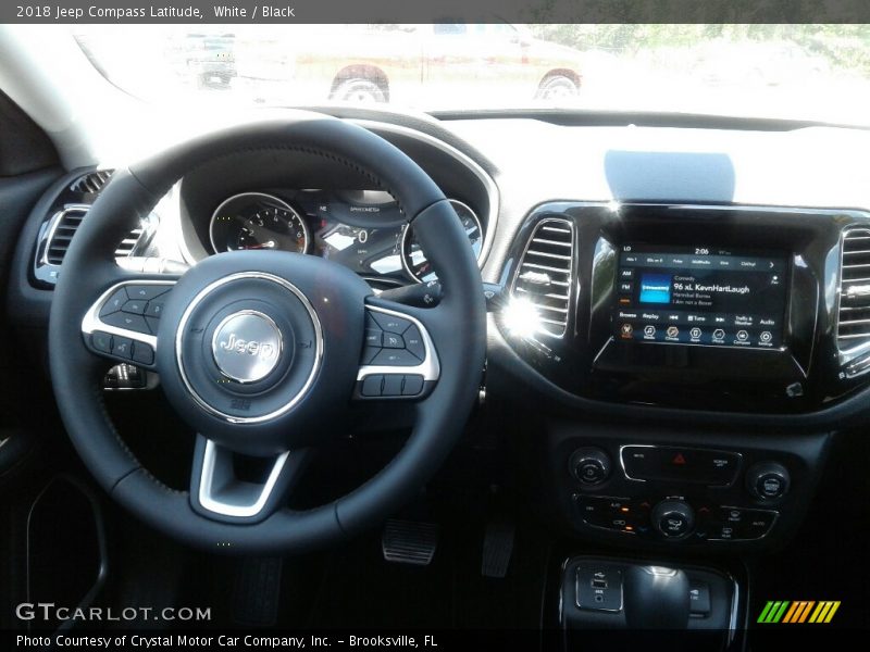 White / Black 2018 Jeep Compass Latitude