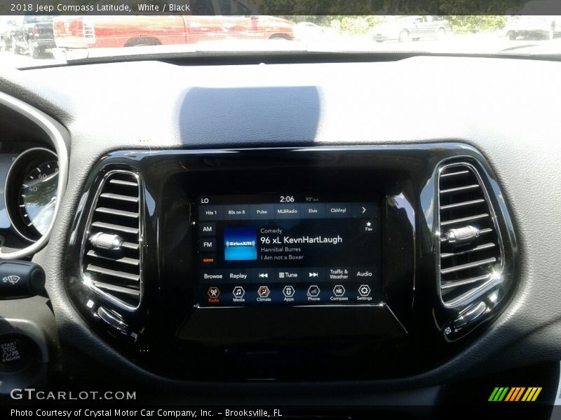 White / Black 2018 Jeep Compass Latitude