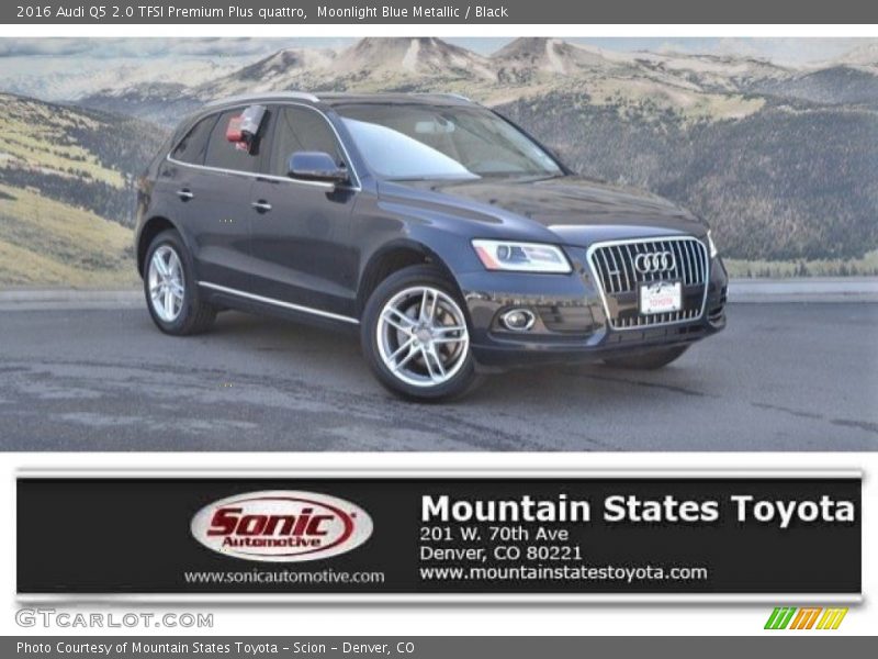 Moonlight Blue Metallic / Black 2016 Audi Q5 2.0 TFSI Premium Plus quattro