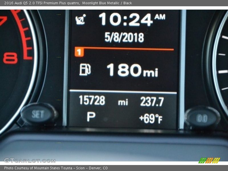 Moonlight Blue Metallic / Black 2016 Audi Q5 2.0 TFSI Premium Plus quattro