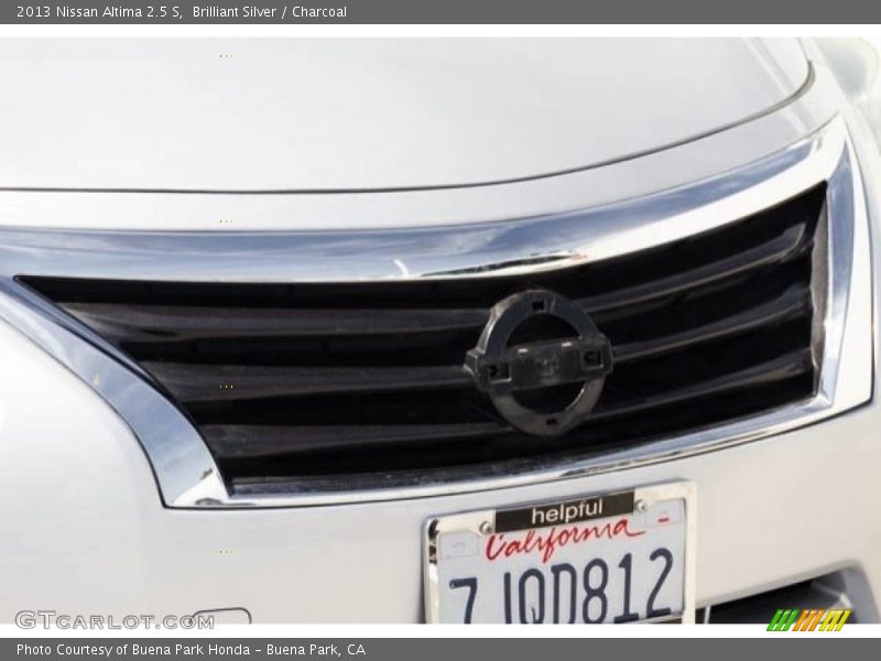 Brilliant Silver / Charcoal 2013 Nissan Altima 2.5 S