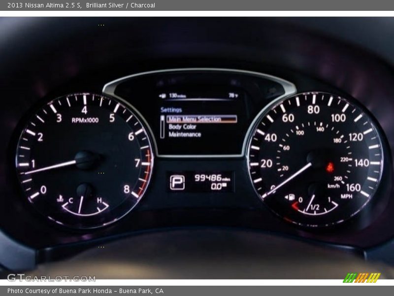 Brilliant Silver / Charcoal 2013 Nissan Altima 2.5 S