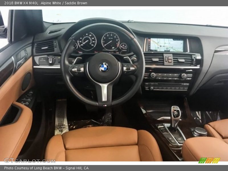 Alpine White / Saddle Brown 2018 BMW X4 M40i