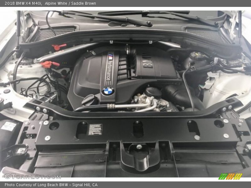 Alpine White / Saddle Brown 2018 BMW X4 M40i