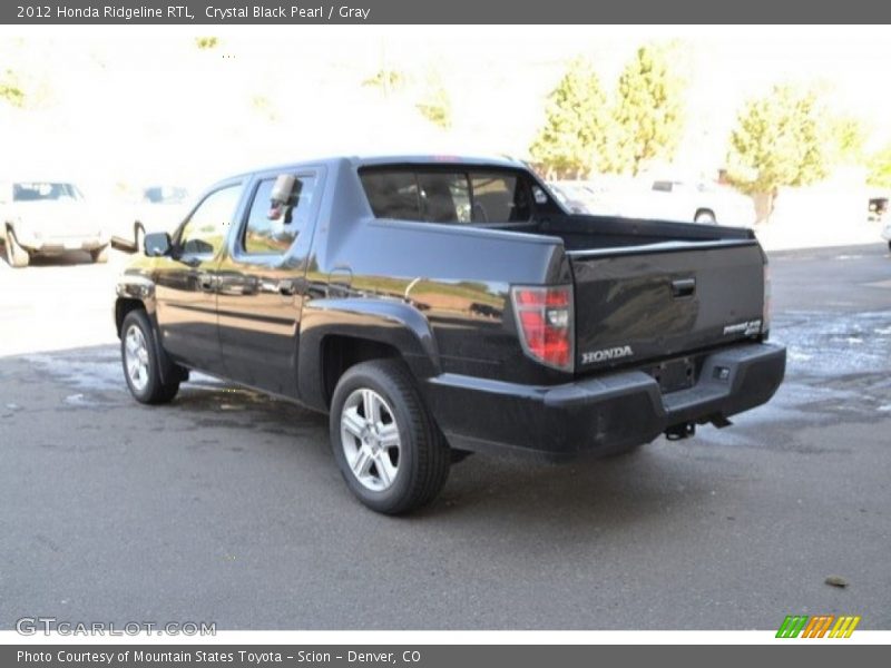 Crystal Black Pearl / Gray 2012 Honda Ridgeline RTL