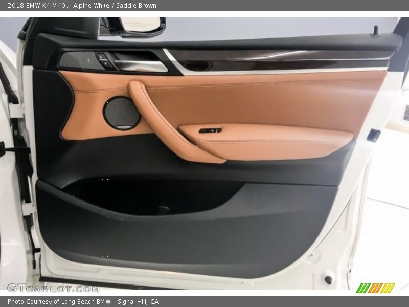 Alpine White / Saddle Brown 2018 BMW X4 M40i