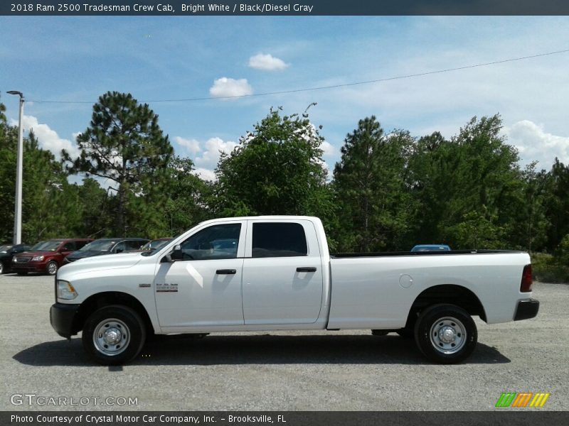 Bright White / Black/Diesel Gray 2018 Ram 2500 Tradesman Crew Cab
