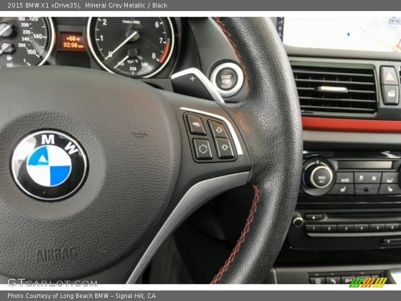 Mineral Grey Metallic / Black 2015 BMW X1 xDrive35i