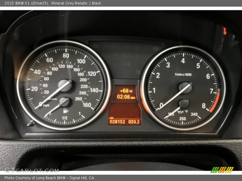 Mineral Grey Metallic / Black 2015 BMW X1 xDrive35i