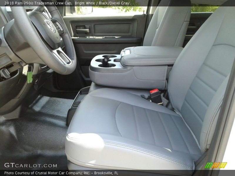 Bright White / Black/Diesel Gray 2018 Ram 2500 Tradesman Crew Cab