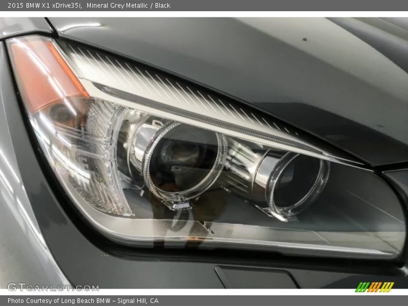 Mineral Grey Metallic / Black 2015 BMW X1 xDrive35i