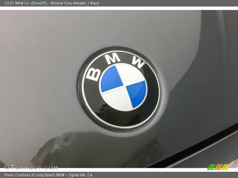 Mineral Grey Metallic / Black 2015 BMW X1 xDrive35i
