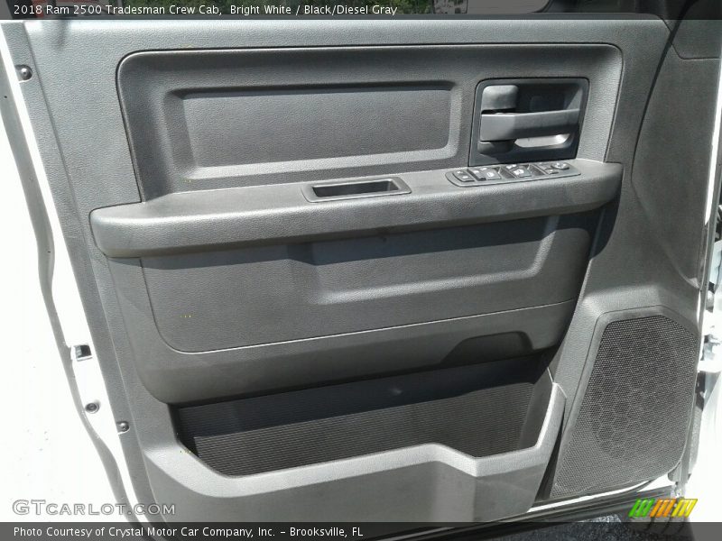 Bright White / Black/Diesel Gray 2018 Ram 2500 Tradesman Crew Cab