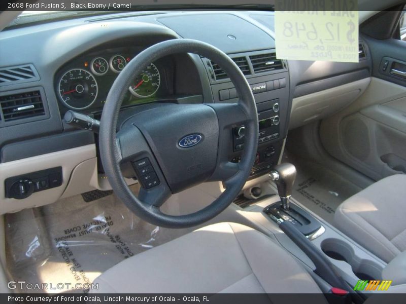 Black Ebony / Camel 2008 Ford Fusion S