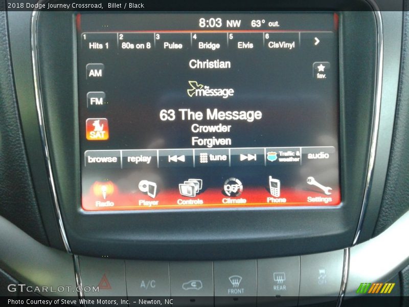 Billet / Black 2018 Dodge Journey Crossroad