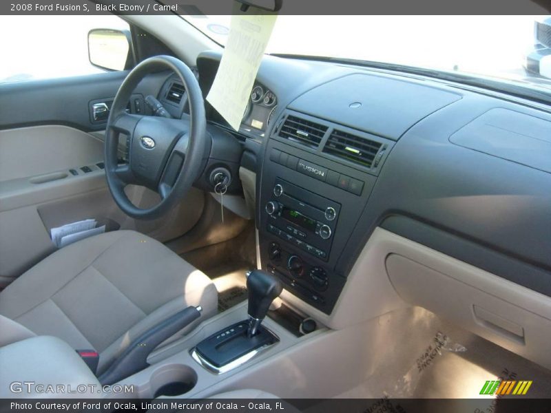 Black Ebony / Camel 2008 Ford Fusion S