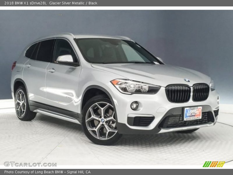 Glacier Silver Metallic / Black 2018 BMW X1 sDrive28i