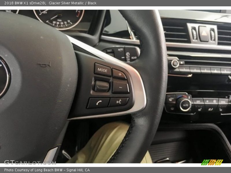 Glacier Silver Metallic / Black 2018 BMW X1 sDrive28i