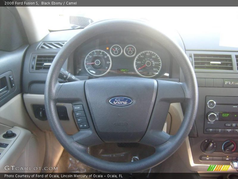 Black Ebony / Camel 2008 Ford Fusion S