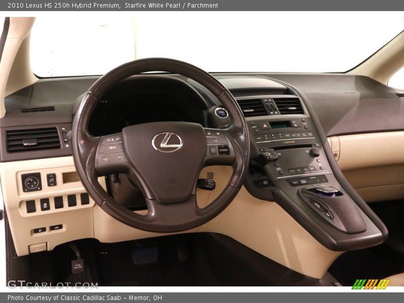Starfire White Pearl / Parchment 2010 Lexus HS 250h Hybrid Premium