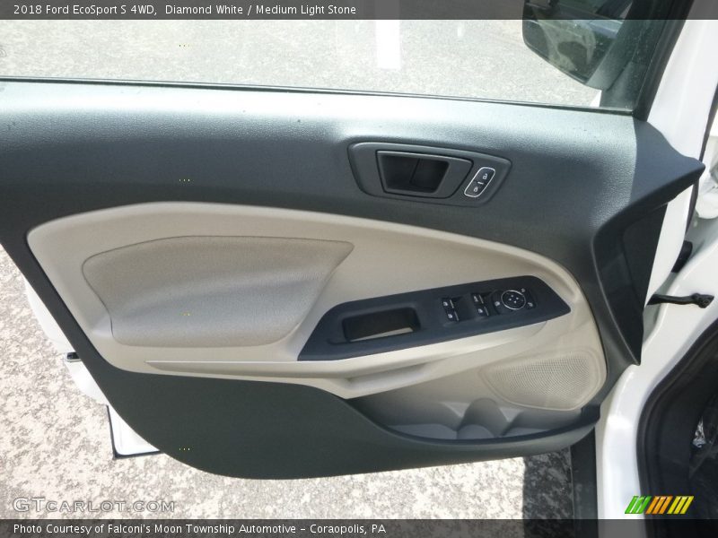 Diamond White / Medium Light Stone 2018 Ford EcoSport S 4WD