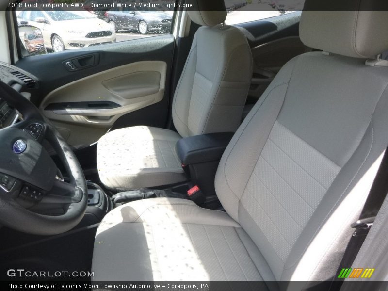 Diamond White / Medium Light Stone 2018 Ford EcoSport S 4WD